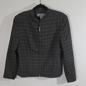Norton McNaughton Gold and Gray Blazer with Tailored Fit